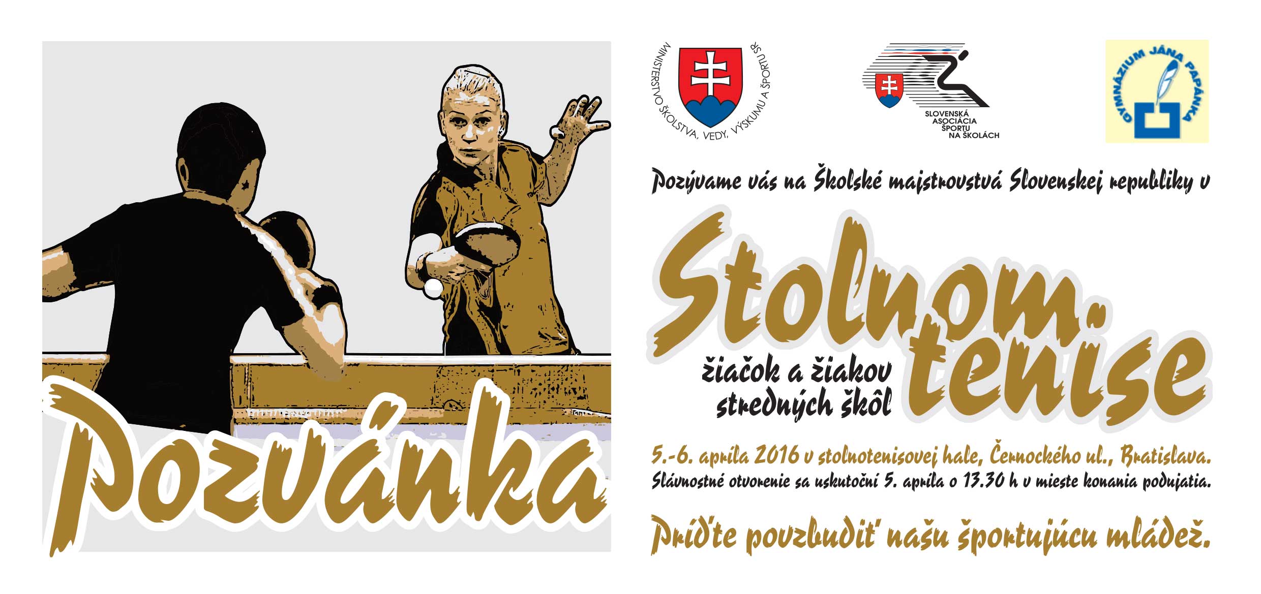 Stolny tenis pozvanka SS 2016